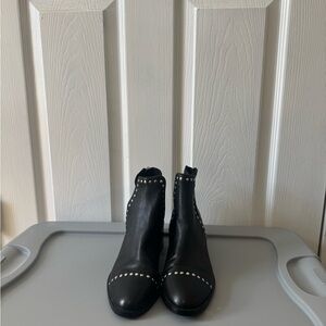 Steve Madden Black Studded Ankle Booties